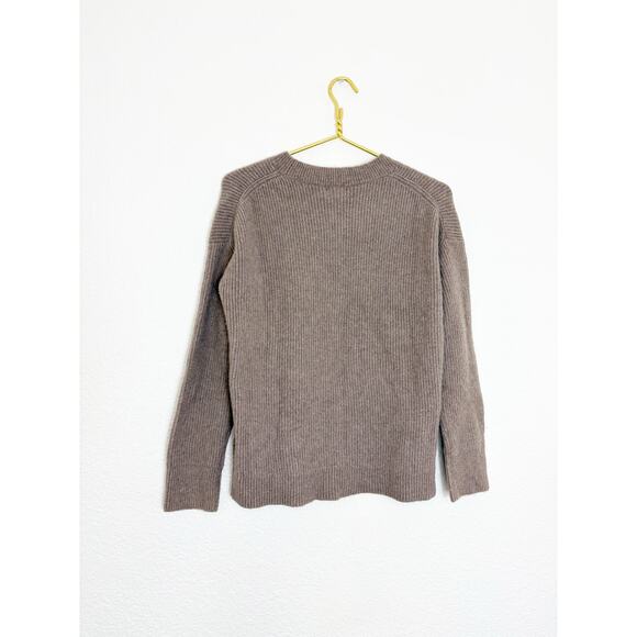 NWT J. Crew Ribbed Boyfriend Crewneck Sweater Size XS Extra-Soft Yarn Brown - Picture 11 of 12
